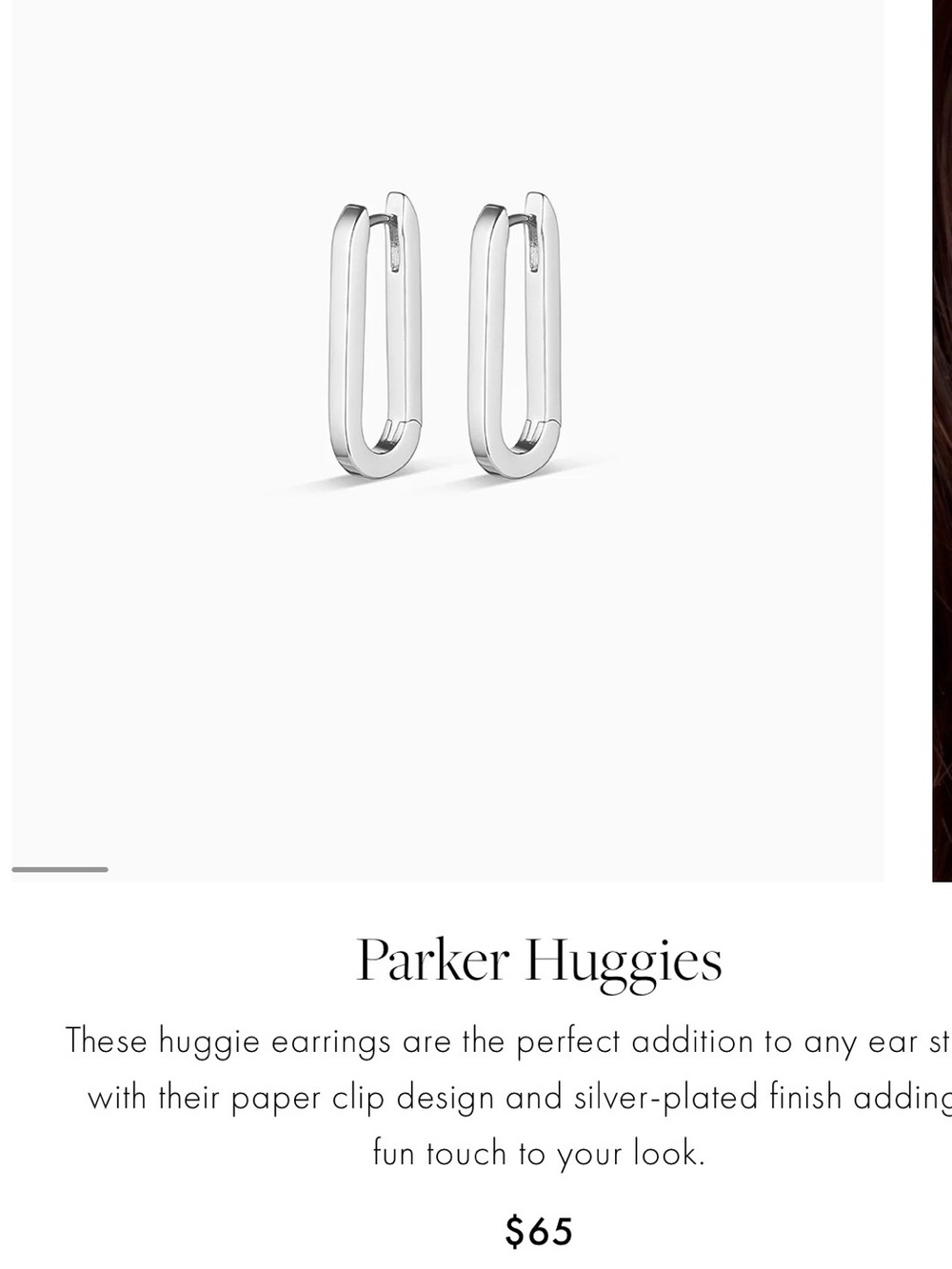 Gorjana Parker Huggie Earrings in Silver